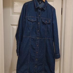 Nwot Frye Dark Blue Denim Dress.
